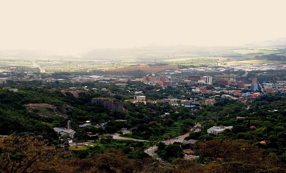 Panoramic view of Nelspruit, South Africa